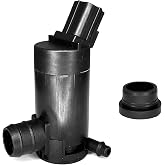 KUQUTIDY Windshield Washer Fluid Pump, Windshield Washer Pump w/Grommet Replacement for Ford Escape, Focus, F150, F350, Lincoln, Mazda, Mercury, Windshield Wiper Pump Replaces OEM 7R33-17664-DA