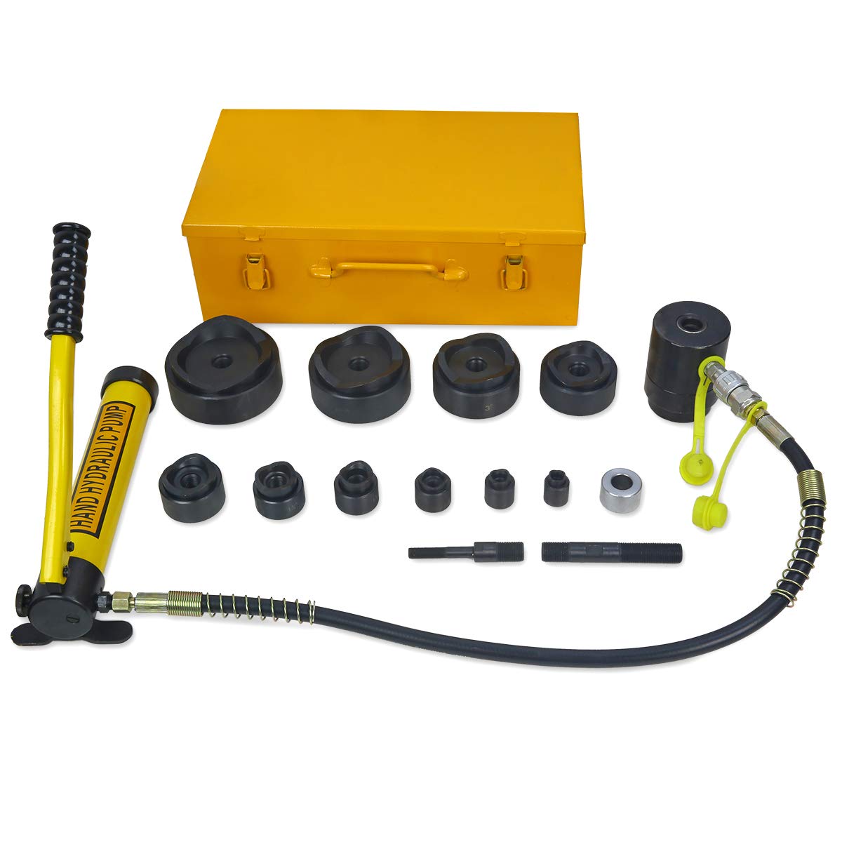 Professional 1/24 Inches 15 Ton Hydraulic Knockout Punches Metal Hole