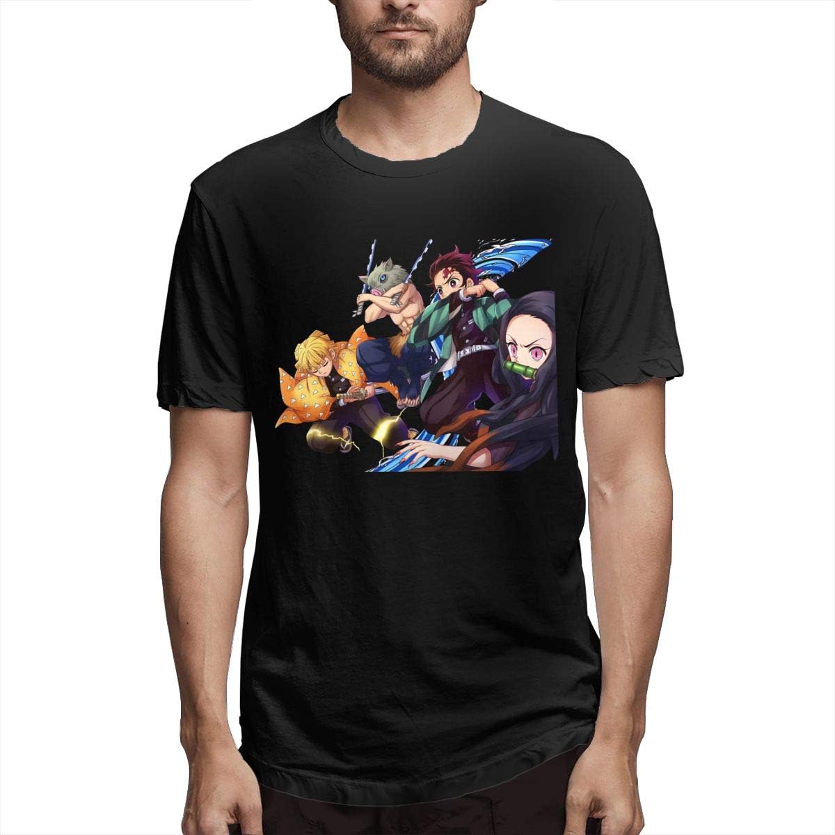 Demon Slayer T-Shirt Kimetsu No Yaiba Kamado Tanjiro Nezuko for Man