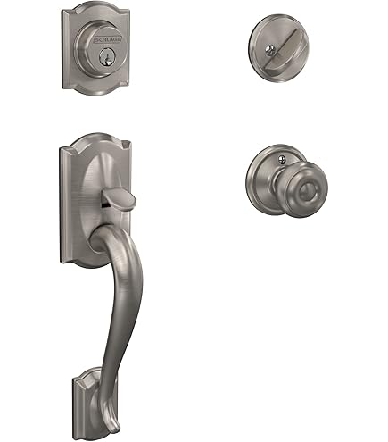 Schlage F60 V PLY 619 GEO Plymouth Front Entry Handleset with
