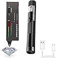 Diamond Tester,High Accuracy Diamond Tester Pen and Diamond Torch Jewelry Diamond Tester Kit Professional Diamond Selector for Novice and Expert, Thermal Conductivity Meter (Battery Included)