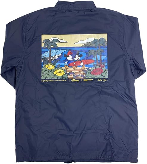 Amazon Surf Mickey Collection Heather Brown Coach Jacket Come Surf With Me Navy Smss Hbcj03 コート ジャケット 通販 Amazon Surf Mickey Collection Heather Brown Coach Jacket Come Surf With Me Navy Smss Hbcj03 コート ジャケット 通販