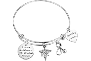 FOTAP Medical Assistant Jewelry It Takes A Special Person To Be A Medical Assistant Bracelet Medical Gift Nurse Jewelry Gift for Women