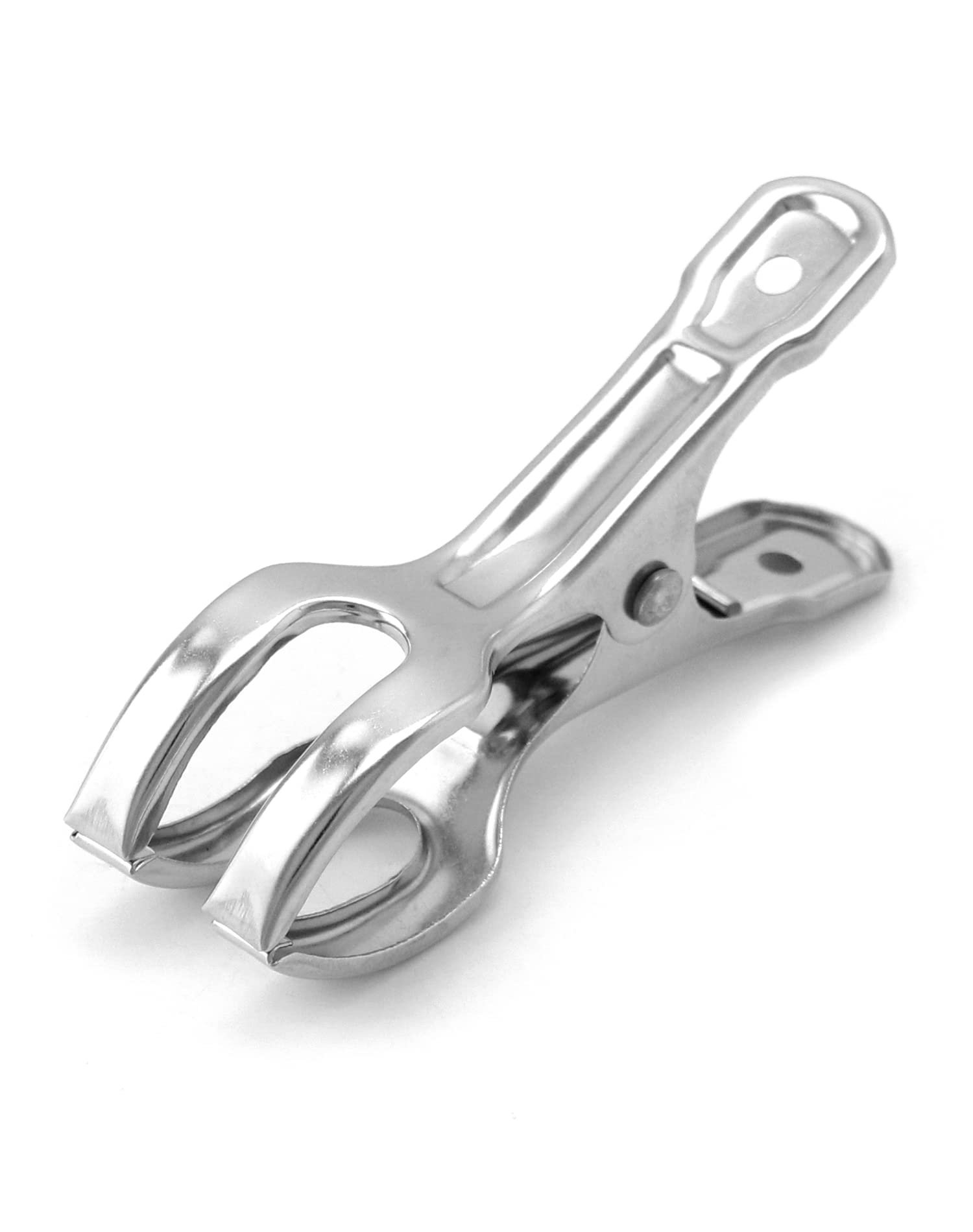 QWORK® 12PCS Beach Towel Clips, Stainless Steel Large Pegs Windproof Clips for Quilt Towels Blanket Heavy Clothes - 3.4 Inch / 8.5cm