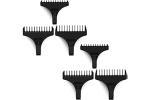MAGICIANSBOX T Wide Trimmer Guides,6 Pack Compatible with Wahl Detailer Guards,Beard Trimmer Guards Compatible with Wahl T Blades Guides #3792 and 5 Star Detailer #2215T Wide Blade.