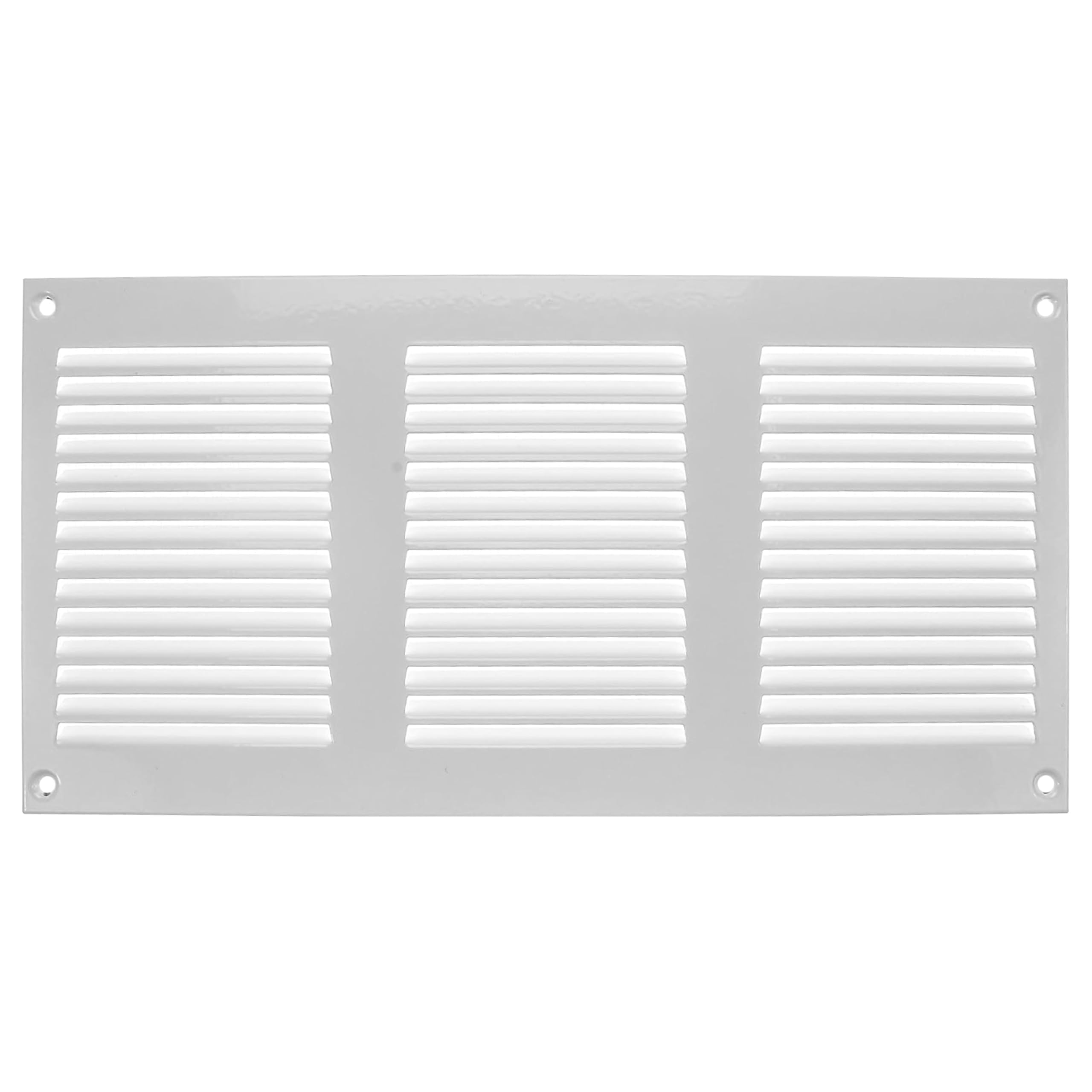 Vent Systems 300 x 150mm / 12'' x 6" Inch Air Vent Cover White Metal Air Return Grill with Built in Pest Guard Screen HVAC Vent Cover for Home Improvement Vent Duct Cover