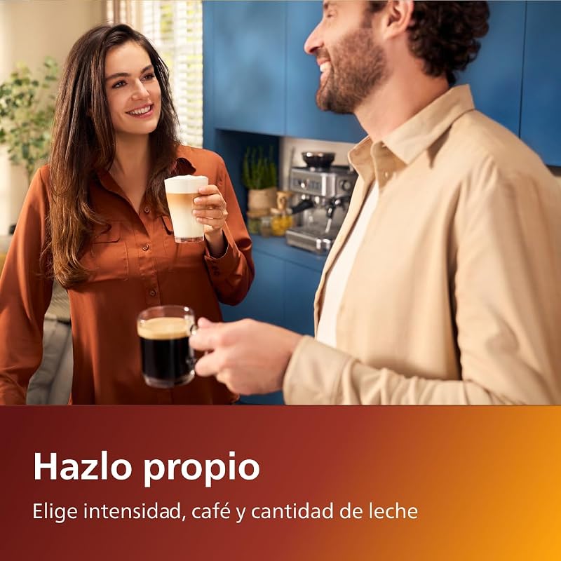Máquina de café superautomática philips series 5400 - sistema de leite lattego, 12 variedades de café, tela intuitiva, 4 perfis de usuário, preto (ep5441/50)