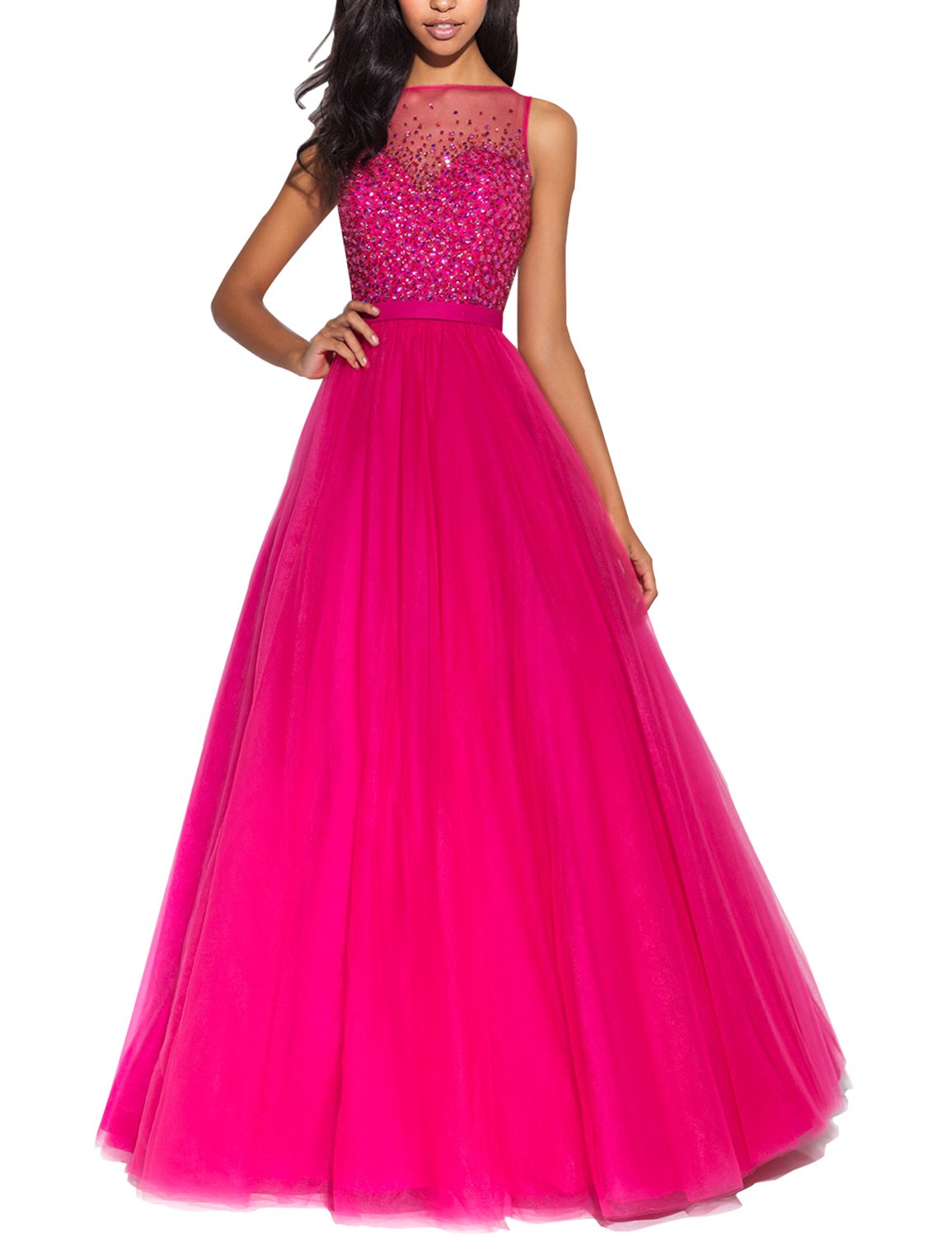 2018 Long Evening Dress Sash Sequined Prom Party Dress V Neck Sexy Back  2018-long-evening-dress-sash-sequined-prom-party-dress-v-neck-sexy-back