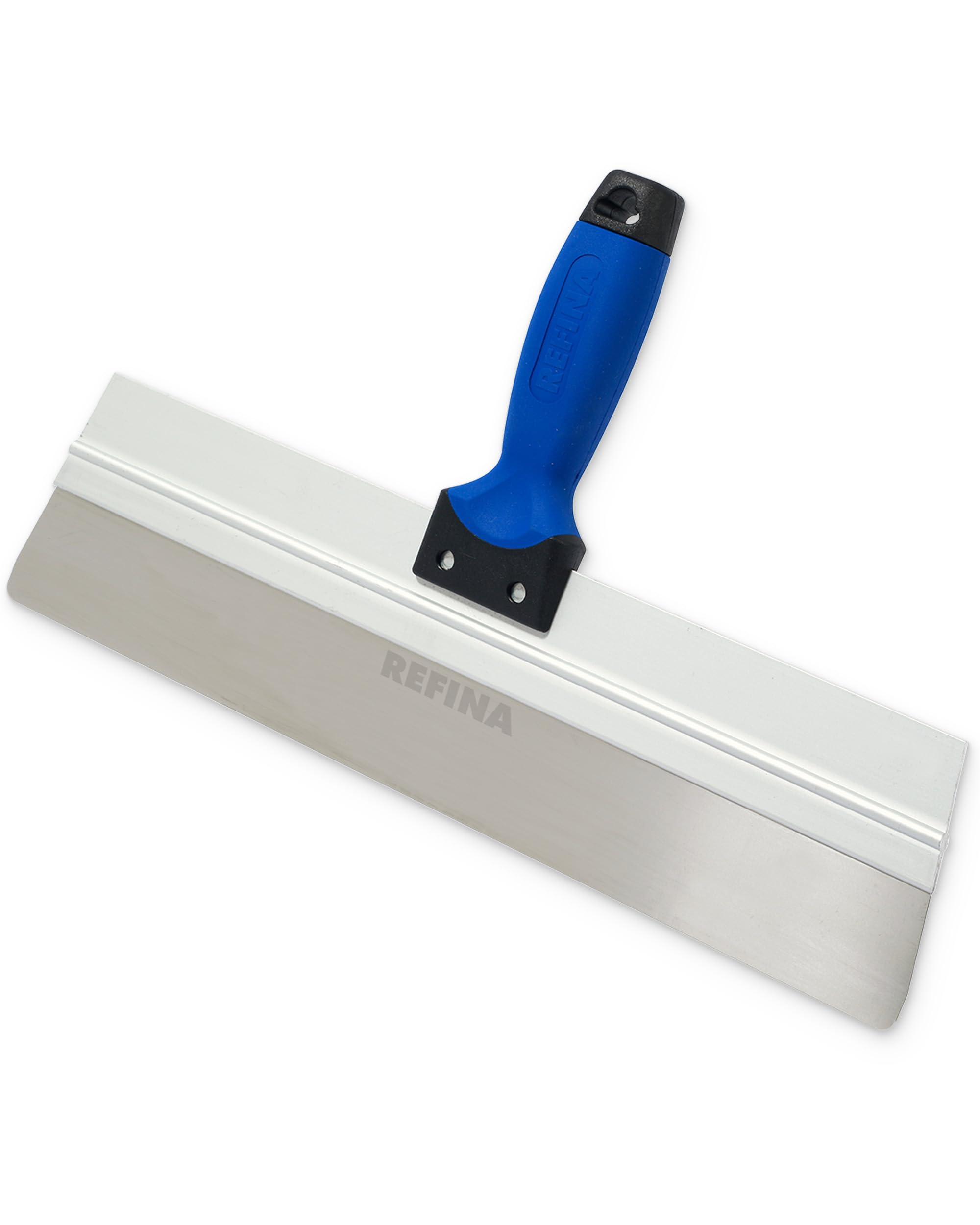 REFINA Skimming Spatula for Plasters, Renders, & Compounds - 16" (300mm) Plastering Spatula w/ 0.5mm Stainless Steel Skimming Blade & Ergonomic ‘T’ Handle - Levelling & Plastering Tools