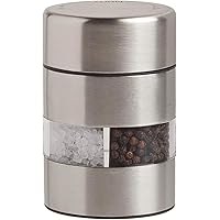 Olde Thompson Stainless Steel Pepper Salt Mill 2-in-1 Combo-5080-00, 4-inch, Silver