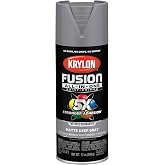 Krylon Fusion All-In-One 12 Oz. Matte Spray Paint, Deep Gray - 1 Each