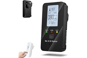 Steadfast Haven 4-in-1 Detector with HD Screen, Home, Apartment, Hotel, Camping RV (White) (Black-Gray Screen)