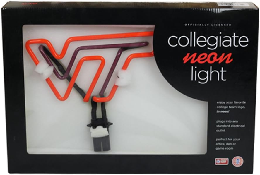 Virginia VA Tech Hokies Table Top Neon Light
