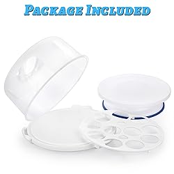 BSTKEY Portable Cake Carrier with Lid and