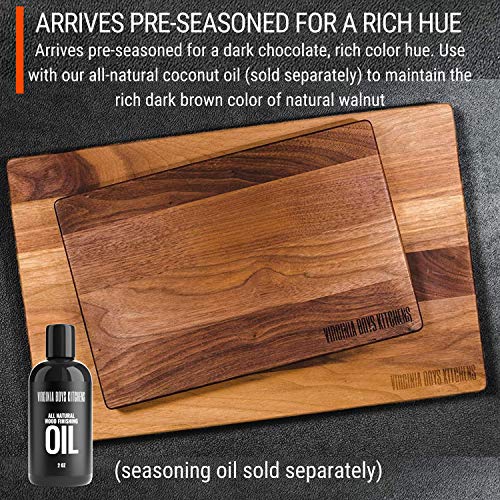 Made in USA Walnut Cutting Board by Virginia Boys Kitchens - Butcher