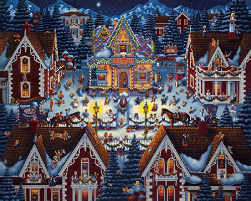 Dowdle Folk Art Gingerbread House Jigsaw Puzzle