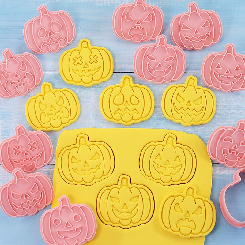 10 Piece Mini Halloween Cookie Cutters, 3d Raised Design Gingerbread