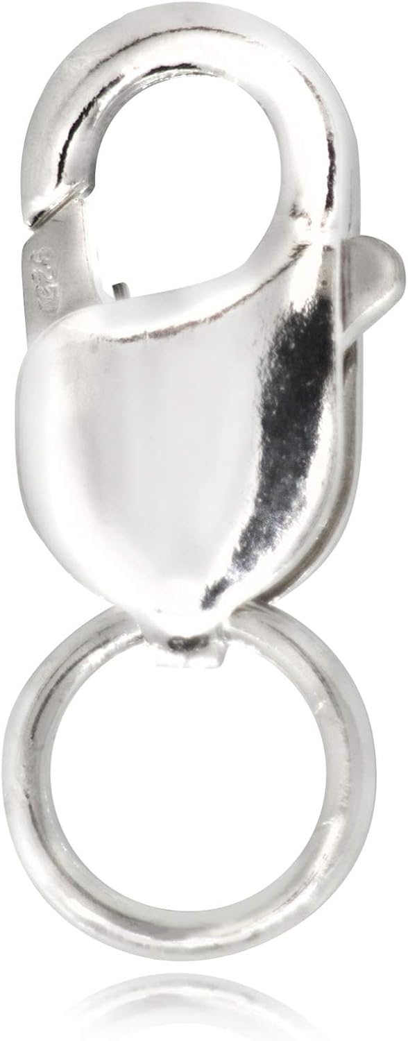 Argent Fermoir Mousqueton My-Bead - Argent 925 - 11mm - Sans Nickel - Pour Bijoux DIY Fermoir Collier