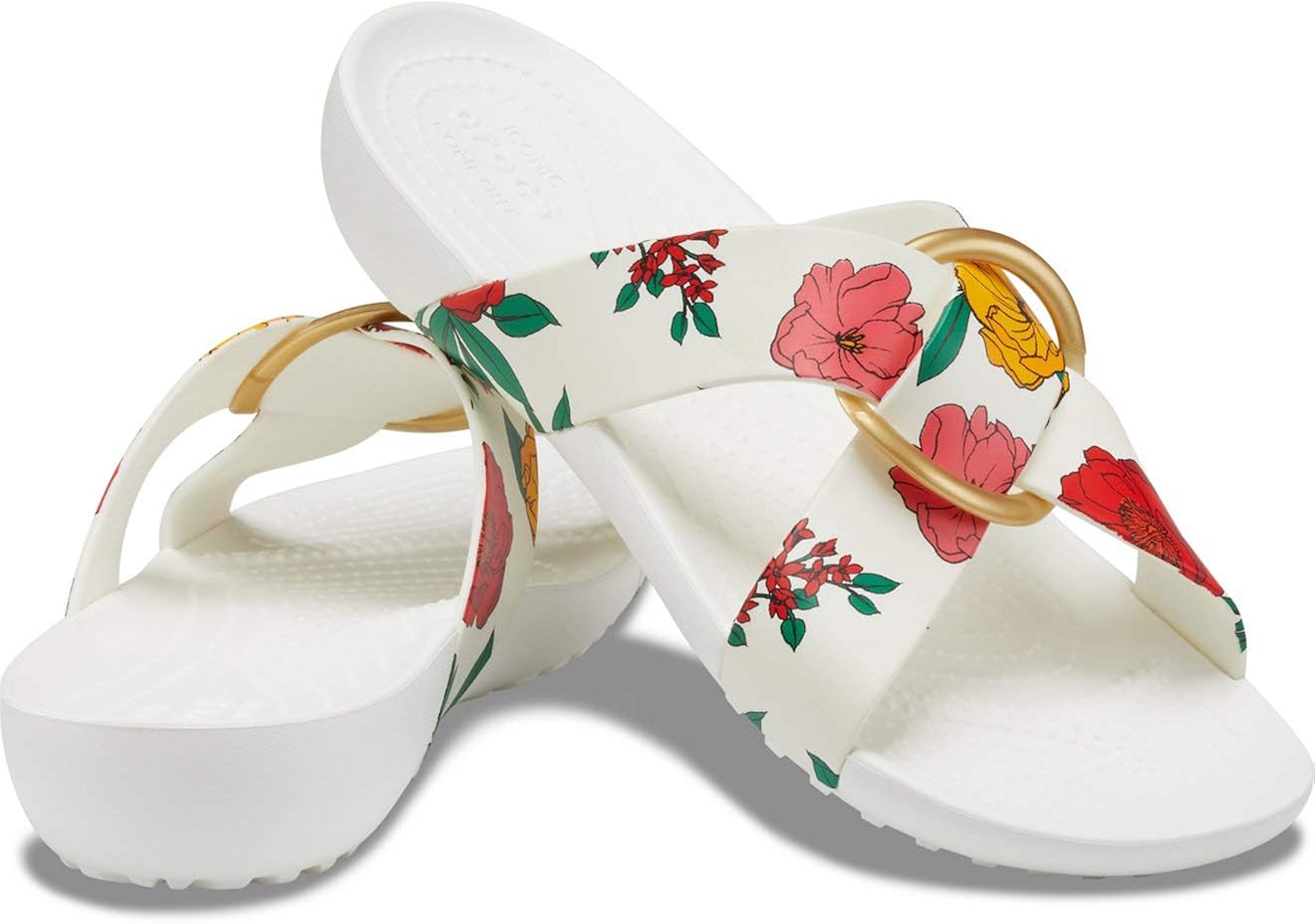  | Crocs Women's Serena Cross-Band Slide Comfortable Summer Sandals | Slides