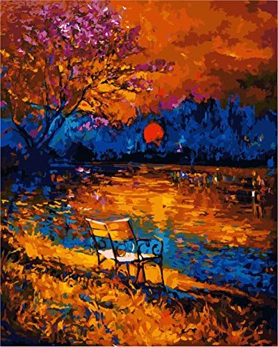 FramedPBN Paint By Number Kits Colorful Autumn, 13.4" X17.3" (IC0000S15)