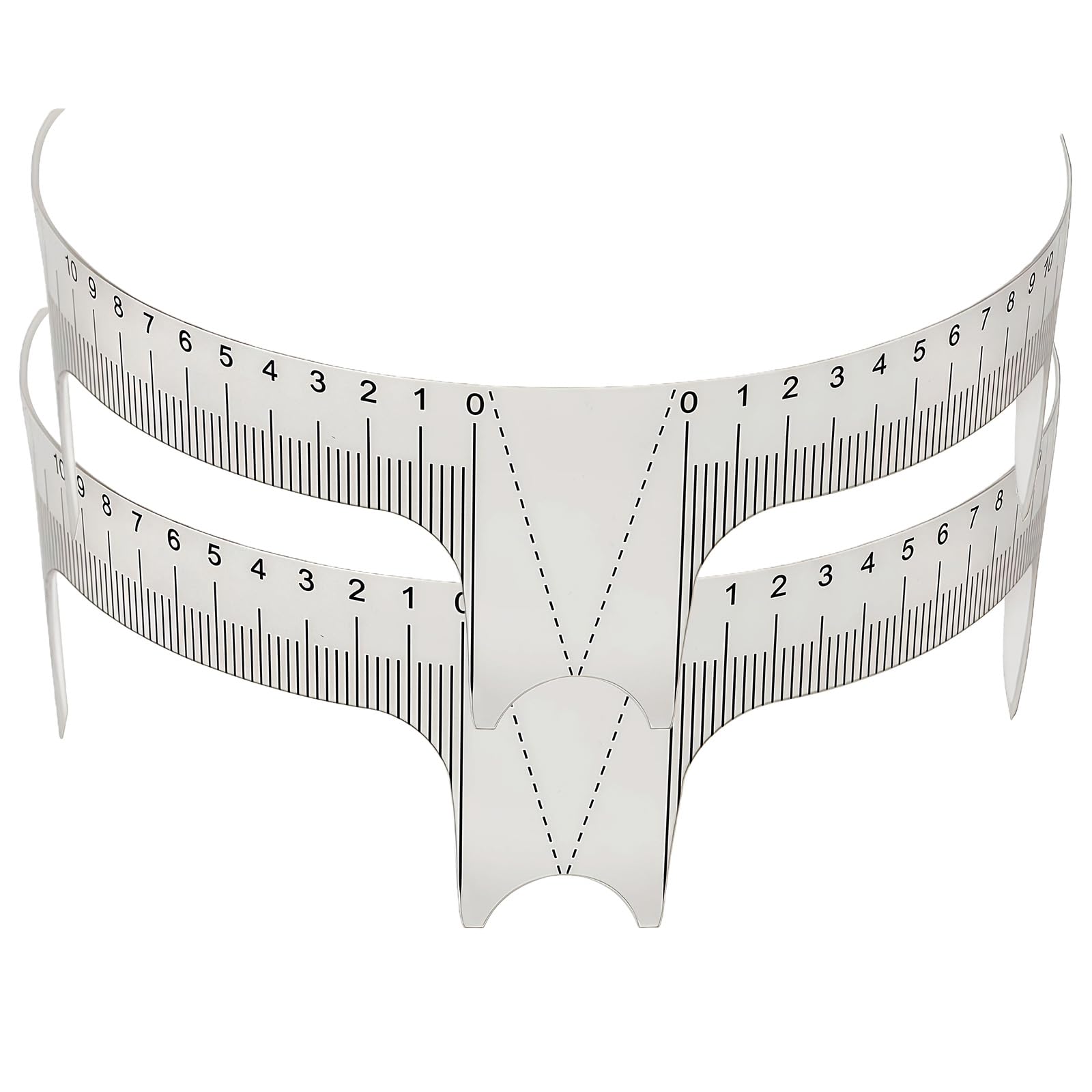 2Pcs Eyebrow Shaping Ruler Stencil Guide Symmetrical Positioning Tool for Microblading Tattoo Makeup and Grooming Kit