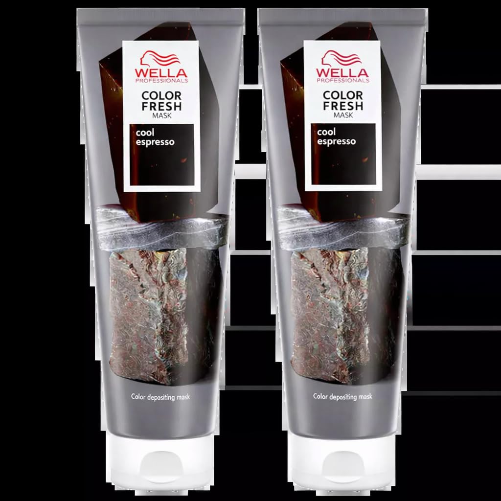 WELLA 2 x Color Fresh Semi-Permanent Hair Mask 150ml - Cool Espresso