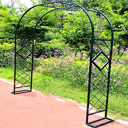AAQQ Moderner Rosenbogen aus Metall, 2,3 M Hoch, Gartenlaube als Stütze für Kletterpflanzen, Hochzeitsdekoration… – Bild 7