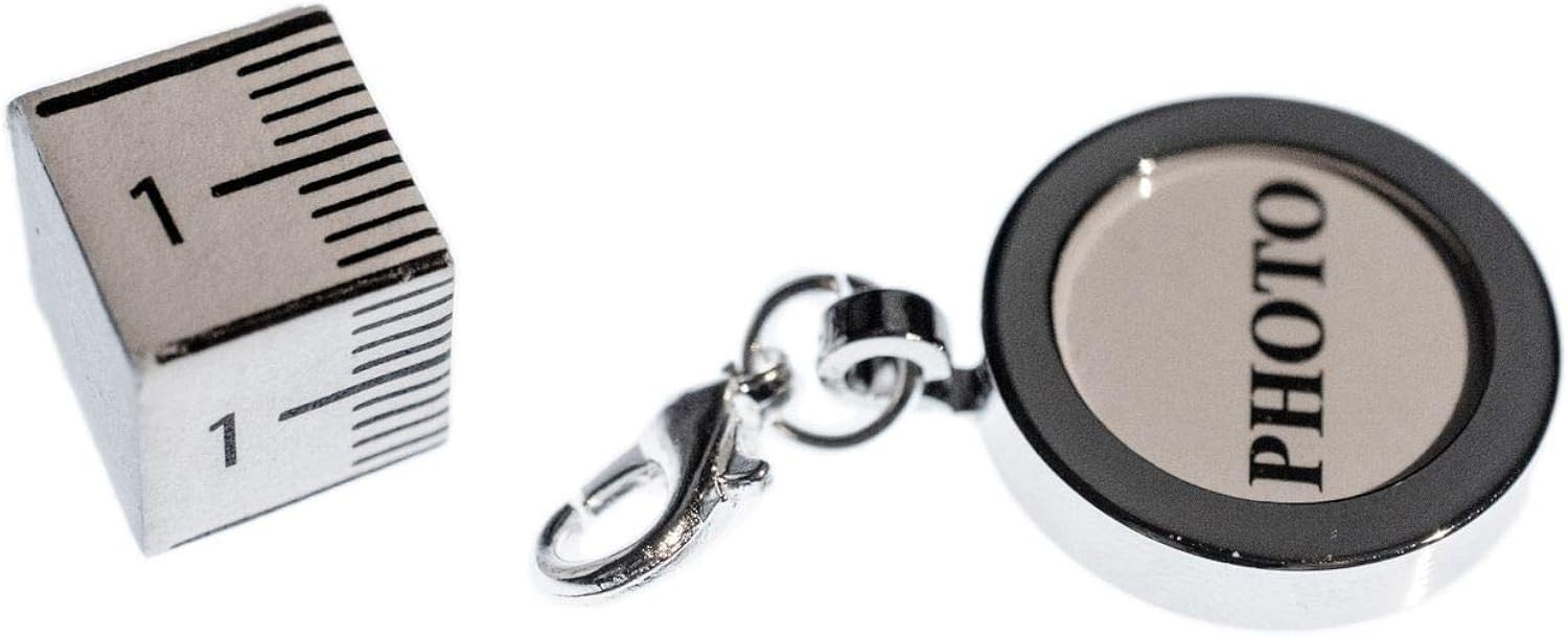 Miniblings Photo Charm Pendant Bracelet Wristlet Image Personalized DIY Silver Plated, 18mm - Image 3
