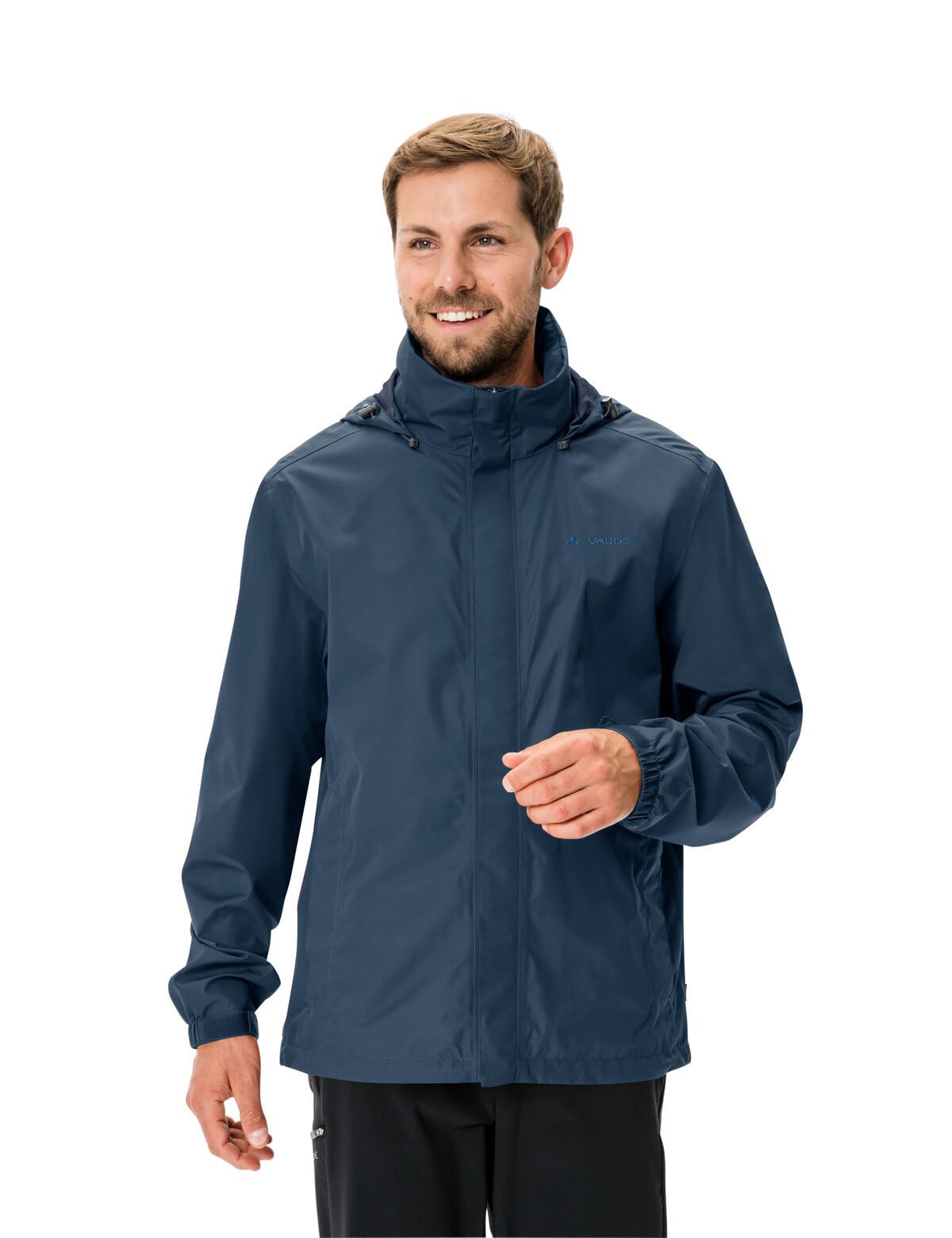 VAUDE Herren Regenjacke Escape Light Jacket, leicht, wasser- und winddicht, atmungsaktiv, dark sea uni, S 2