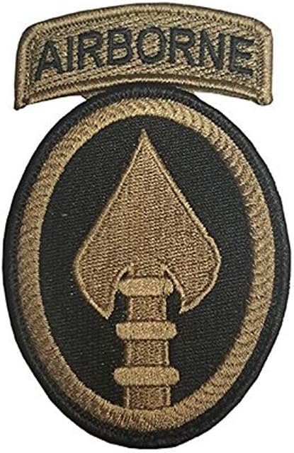 Special Operations Command New OCP Patch with Airborne Tab Sewn Together w/Hook Fastener