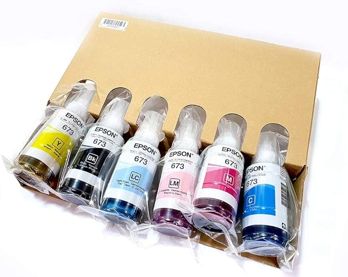 Epson 673 INK, packing ink. From Epson L1800,Epson L805 printer. For