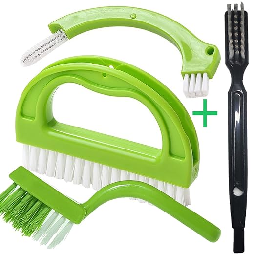 Cucina Bagno Spazzole Piastrelle Per Pulire Le Fughe Ed Eliminare La Muffa Superficiale 4 Spazzole Incluse Verde