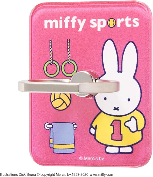 Amazon イングレム ミッフィー スマートフォン用リング かわいい バンカーリング アクリル 落下防止 スタンドになる 動画視聴 Miffy Sports ピンク Ij Babkr Mf004 ホールドリング 通販