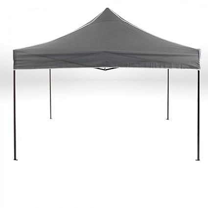 Strattore Pavillon Faltbar Partyzelt Gartenzelt Zelt mit Dach Partyzelt Garten Terrasse Markt Camping Festival 3x3 m in Dunke