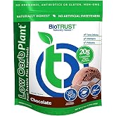 BioTrust Low Carb Plant Protein Powder - Vegan Chocolate, 20g Clean Protein | 5g fiber, 15 superfoods &amp; digestive enzymes for satisfying, plant-powered daily nutrition