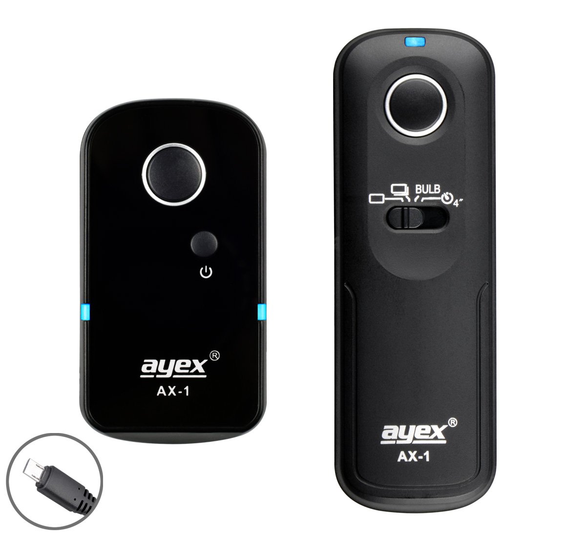 ayex Remote Shutter Release Control AX-1 Compatible with Sony S2 e.g. Alpha A9 A7 A6500 A6000 A58 NEX-3N DSC-HX400 With Many Features such as Continuous Shooting and Bulb Mode