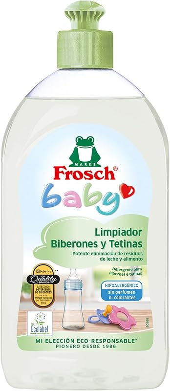 - Garrafas, Tetas e Chupetas Ecológicas de Detergente com Pantenol | Hipoalergénico e Gel de Limpeza Sem Fragrância | Embalar 2 x 500 ml