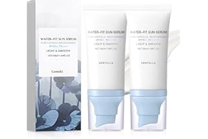 2PCS Centella Sunscreen SPF 50, 50ML 𝑴𝒂𝒅𝒂𝒈𝒂𝒔𝒄𝒂𝒓 Sunscreen Face Serum, Daily UV Defense Sunblock Summer Sunscreen fo