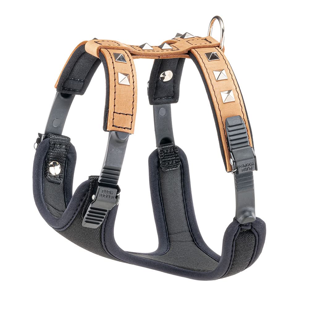 Ferplast Giotto Luxor Dog Harness, S, 32-42 cm/ 46-56 cm, Beige