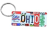 Ohio License Plate Keychain, Made in USA, Ohio