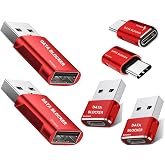Data Blocker, USB C Data Blocker Protect Against Juice Jacking, 6-pcs | USB Data Blocker for iphone17 and Any USB C Mobile Phone Charge, Refuse Hacking
