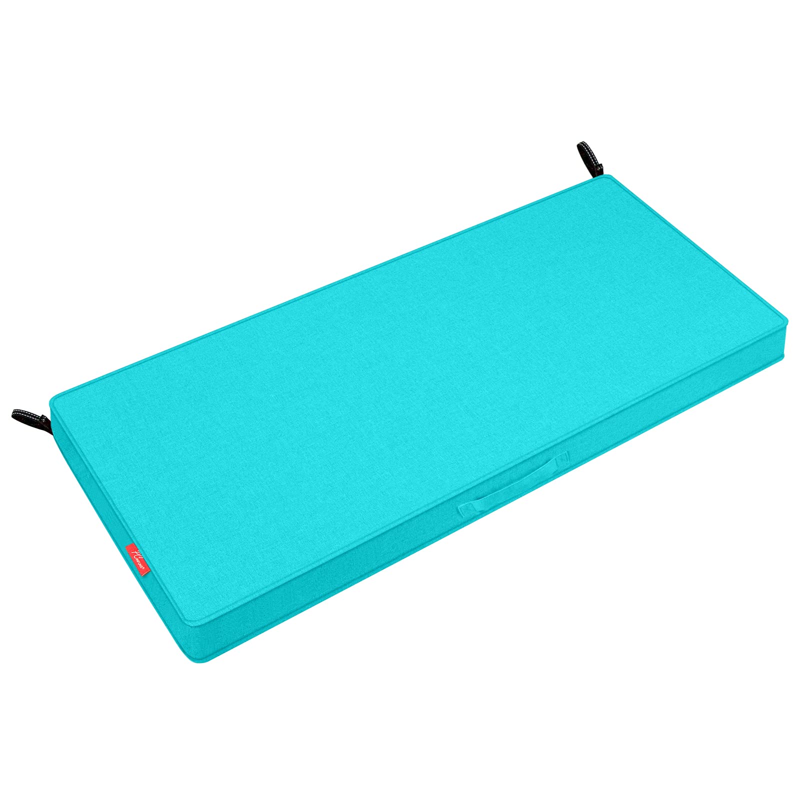 Photo 1 of Pcinfuns Outdoor Bench Cushion,Water-Resistant,Comfortable & Durable Cushions for Garden Patio,Pads with Handle and Adjustable Straps,48 x 18 x 3 Inch,Peacock Green
