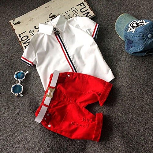 Toddler Kids Baby Boys Summer Clothes Outfits T-shirt Tops+Shorts Pants 2pcs Set-5T-6T