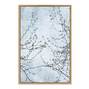 SIGNWIN Framed Canvas Wall Art Birds on Tree...