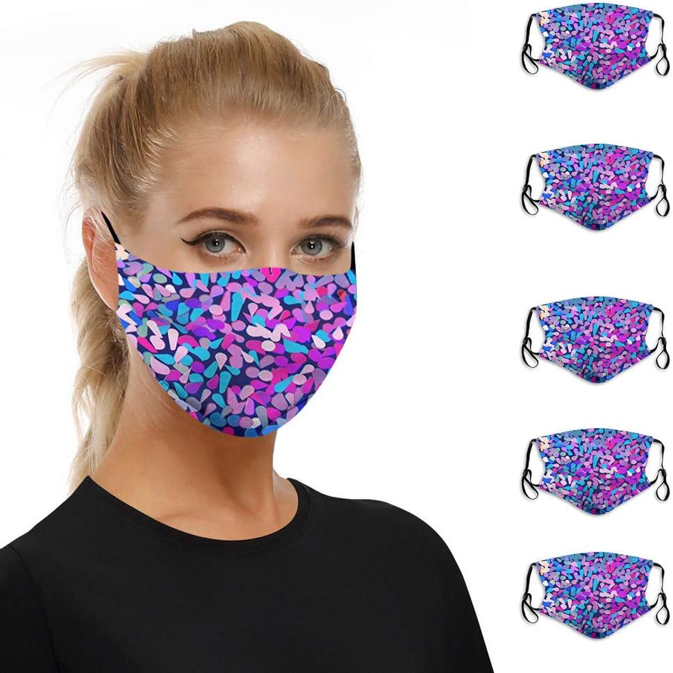 3/5/10pc Face for Dust Protection Anti Face Washable Earloop Reusable