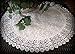 Galleria di Giovanni Doily Large 24 Inch Ivory Princess Round Lace European Dresser Table Scarf Topper