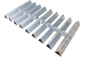 bbq777 15 7/8" Flavorizer Bar Heat Shields Replacement Parts for Weber 9896, Summit Silver A and B, Summit Gold A4 and B4, Summit Platinum A4 and B4, Stainless Steel