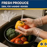 JKG 100 Disposable Food Prep Gloves XL Medium Large Latex Free Polyethylene view 7