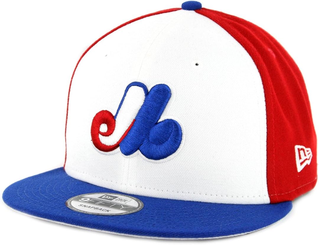 Amazon Com New Era 950 Montreal Expos Basic Snapback Hat Red