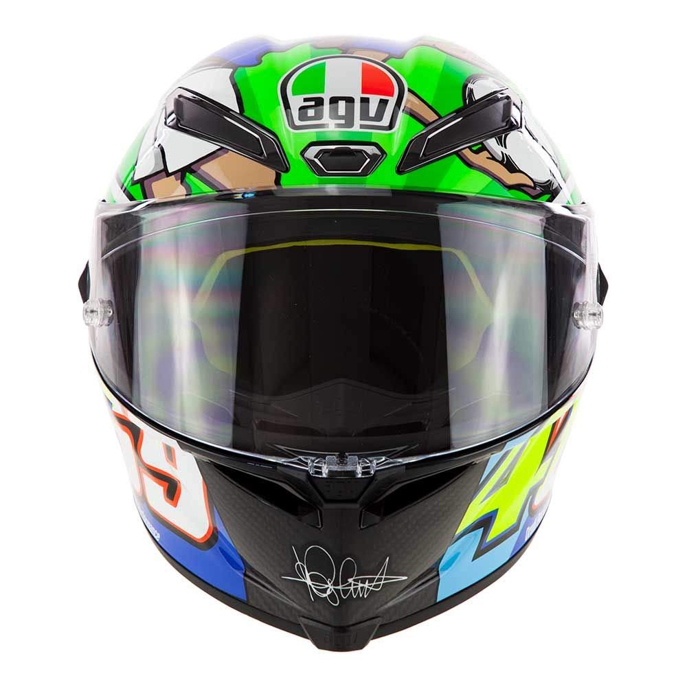 Agv Pista Gp R Carbon Valentino Rossi Limited Edition Mugello 2017 469 Kentucky Kid Tribute Motorcycle Helmet Size Medium Small Amazon In Car Motorbike